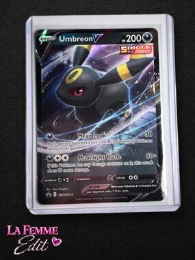 Pokemon Card Umbreon V SWSH203 Black Star Promo Holo Sword & Shield